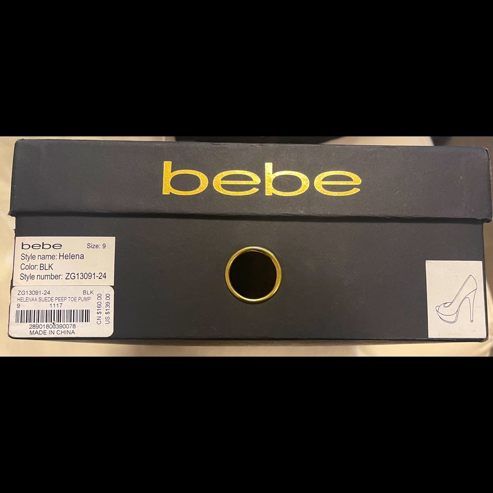Bebe black Stilettos size 9